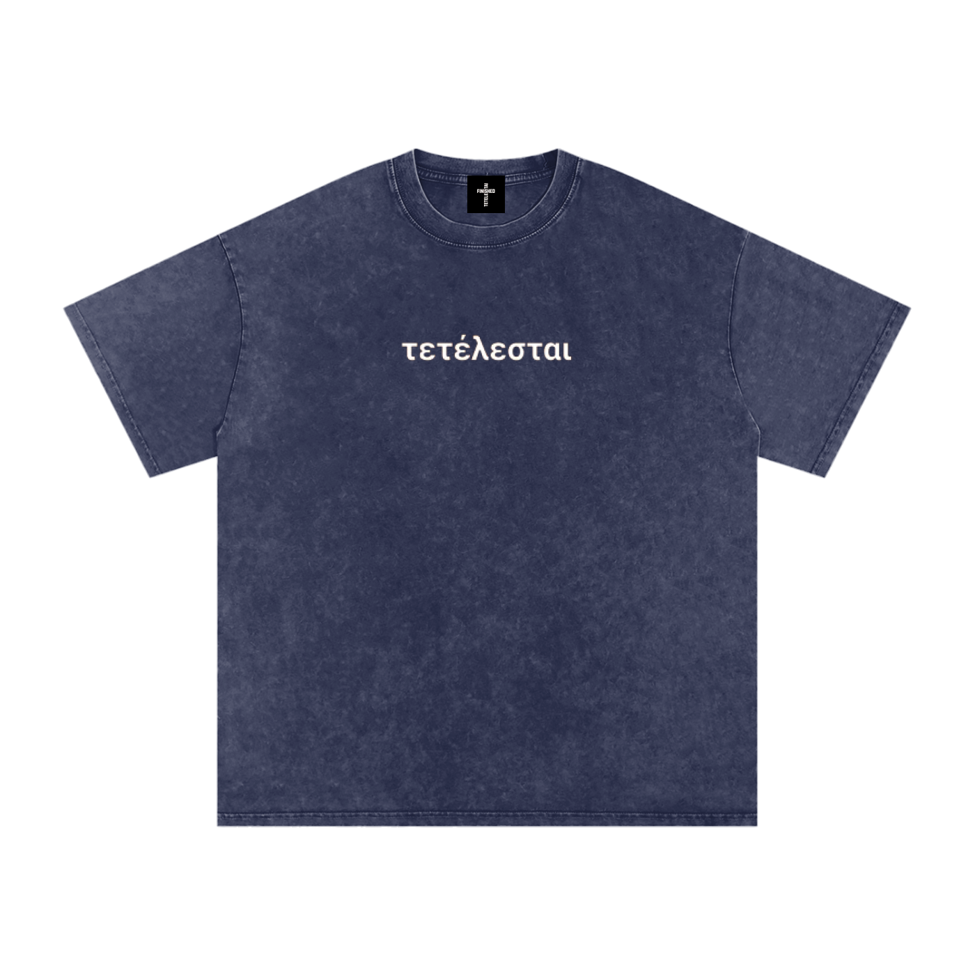 White Lettered Crucifix T-Shirt