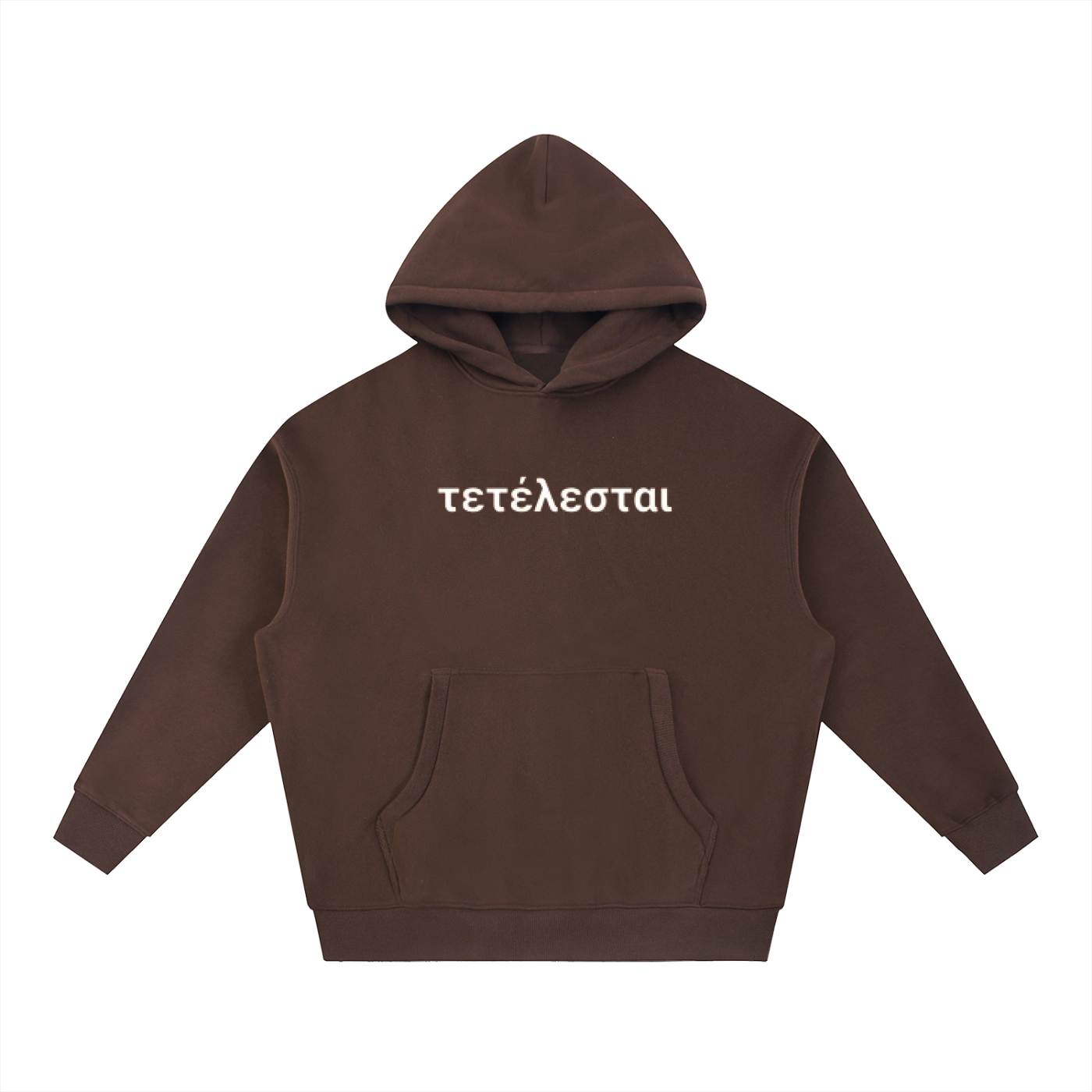Cross White Lettered Hoodie