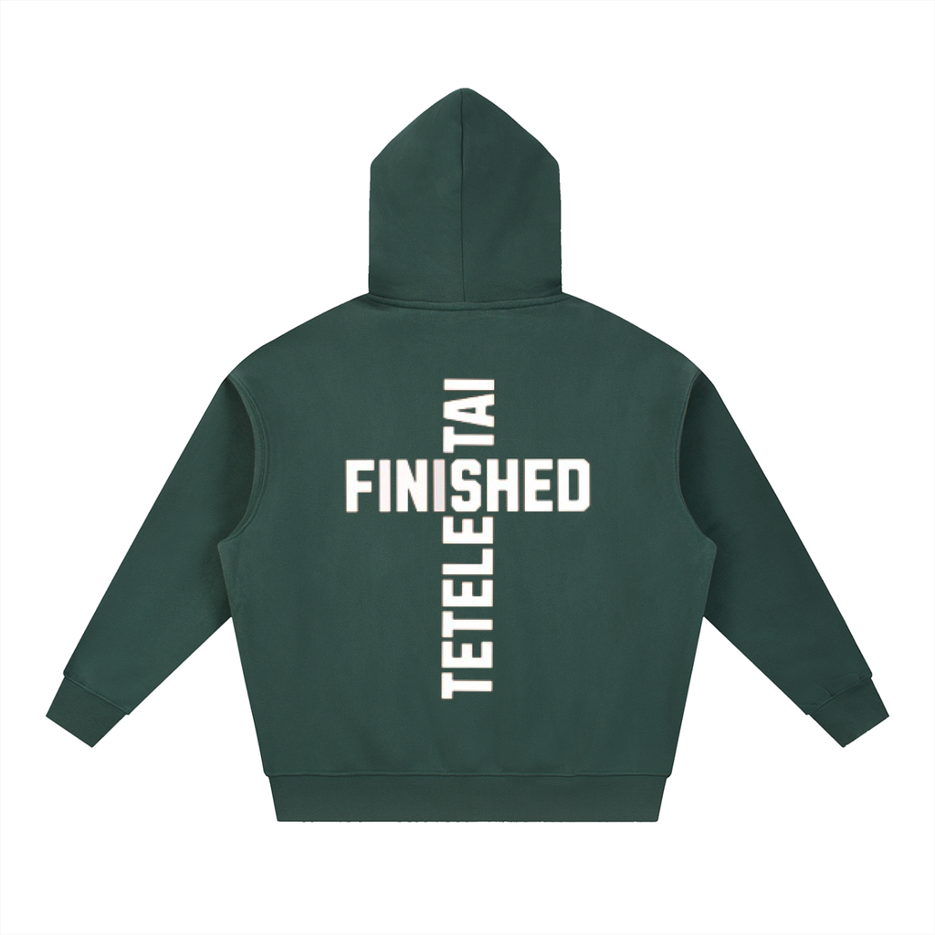 Cross White Lettered Hoodie