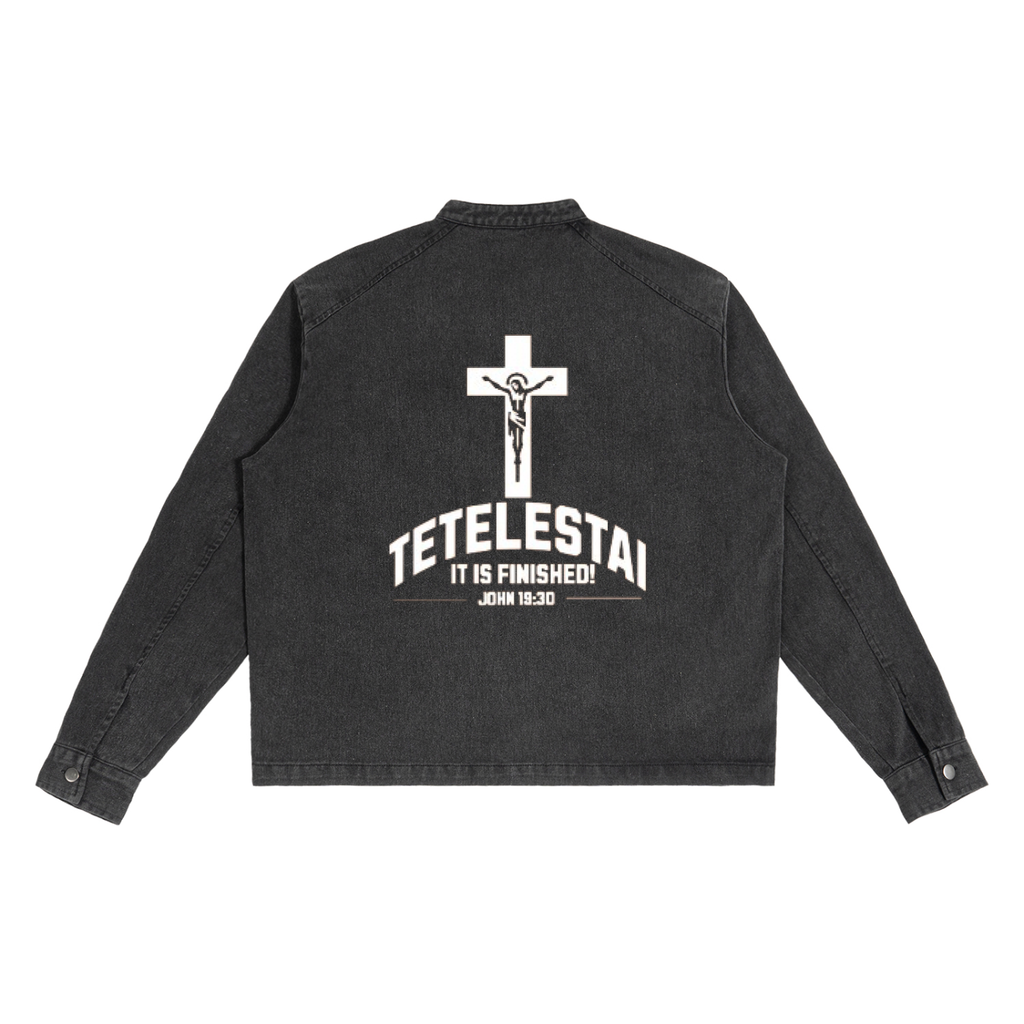 Crucifix Denim Jacket
