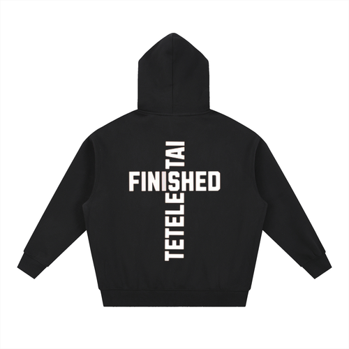 Cross White Lettered Hoodie