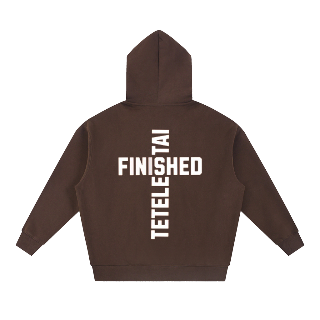 Cross White Lettered Hoodie