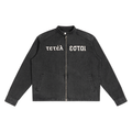 Crucifix Denim Jacket