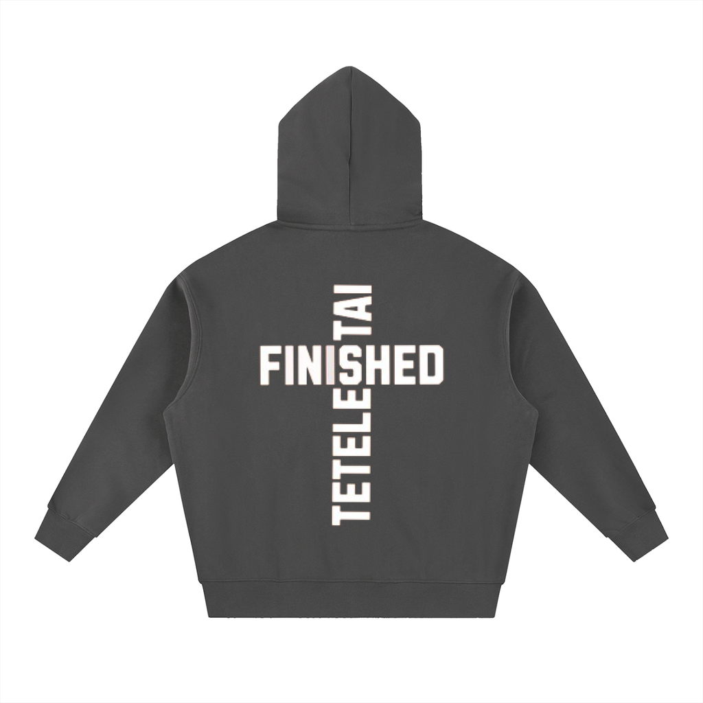 Cross White Lettered Hoodie