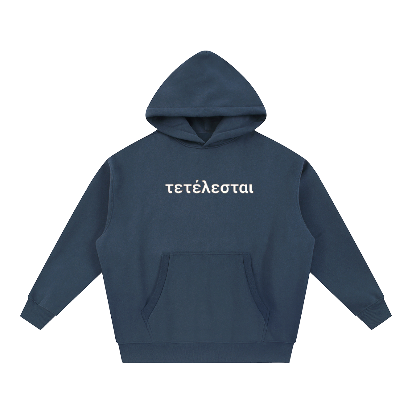 Cross White Lettered Hoodie