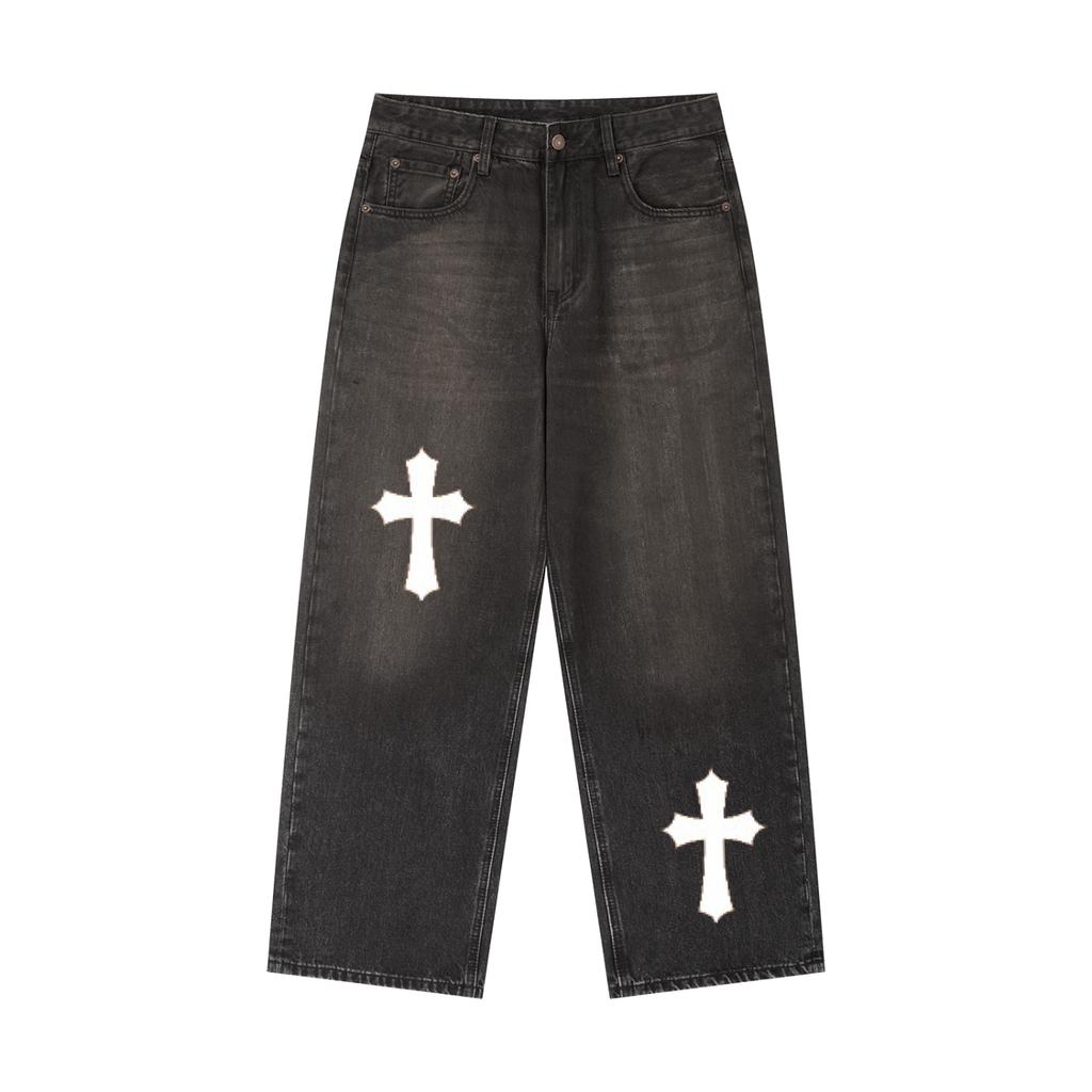 Vintage Wash Heavyweight Denim Jeans