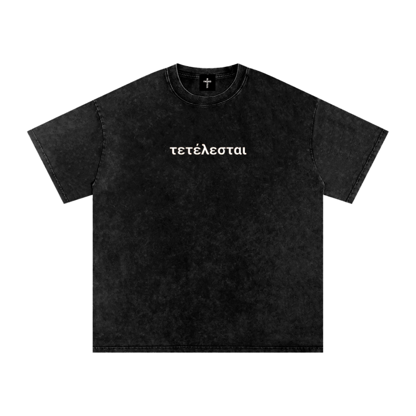Cross White Lettered Washed T-Shirt