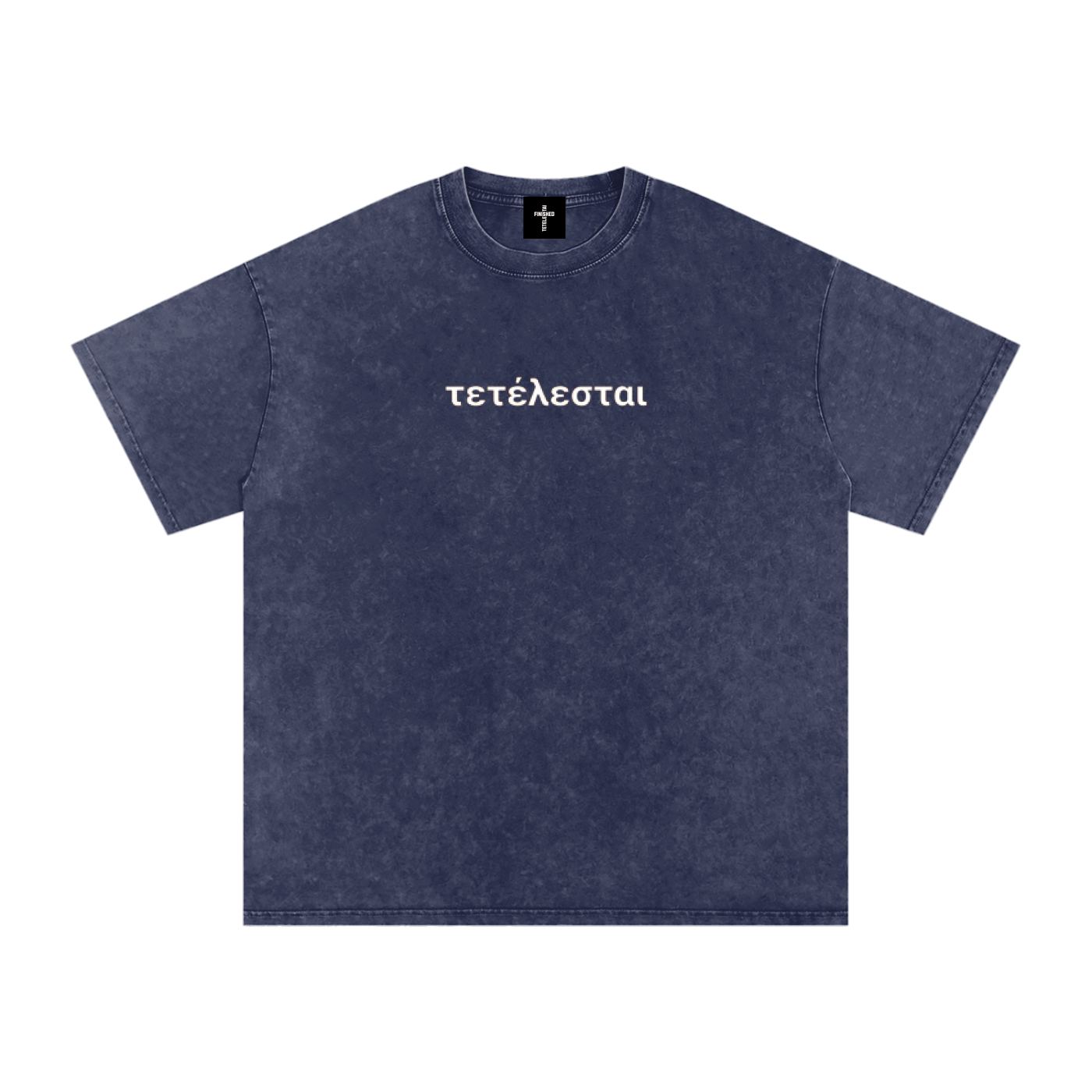 Cross White Lettered Washed T-Shirt