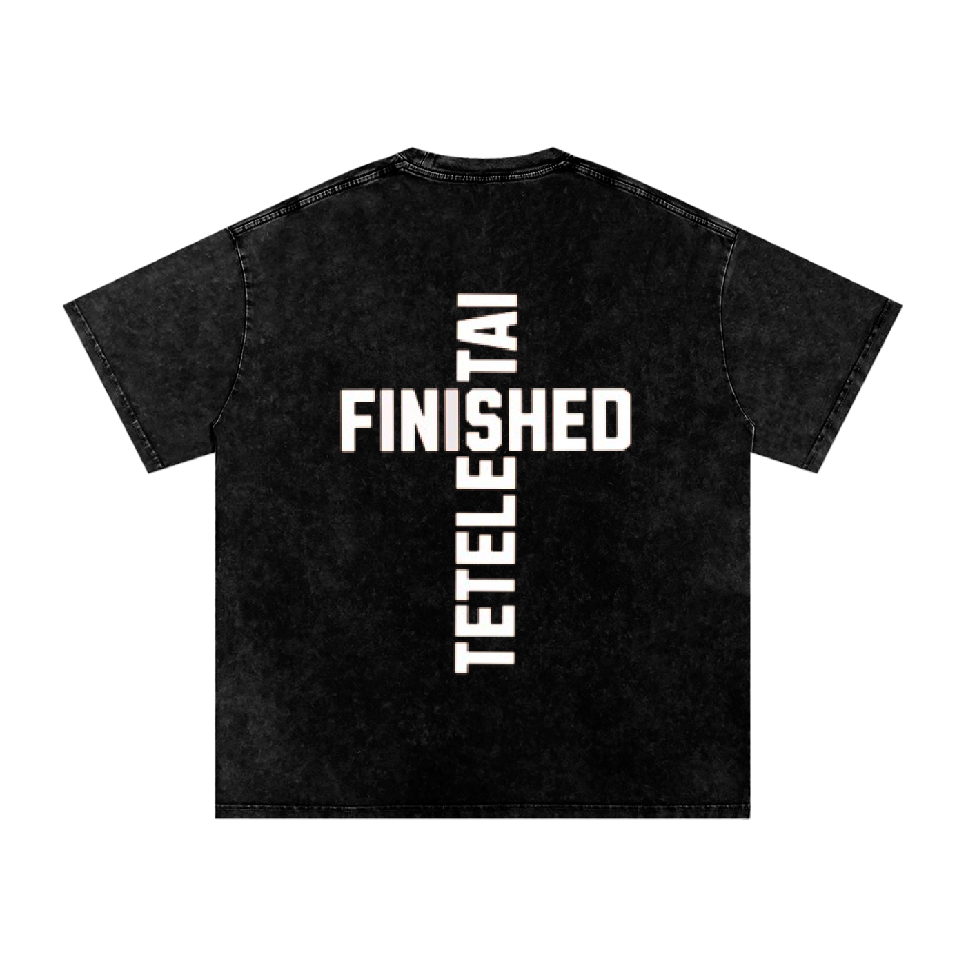 Cross White Lettered Washed T-Shirt