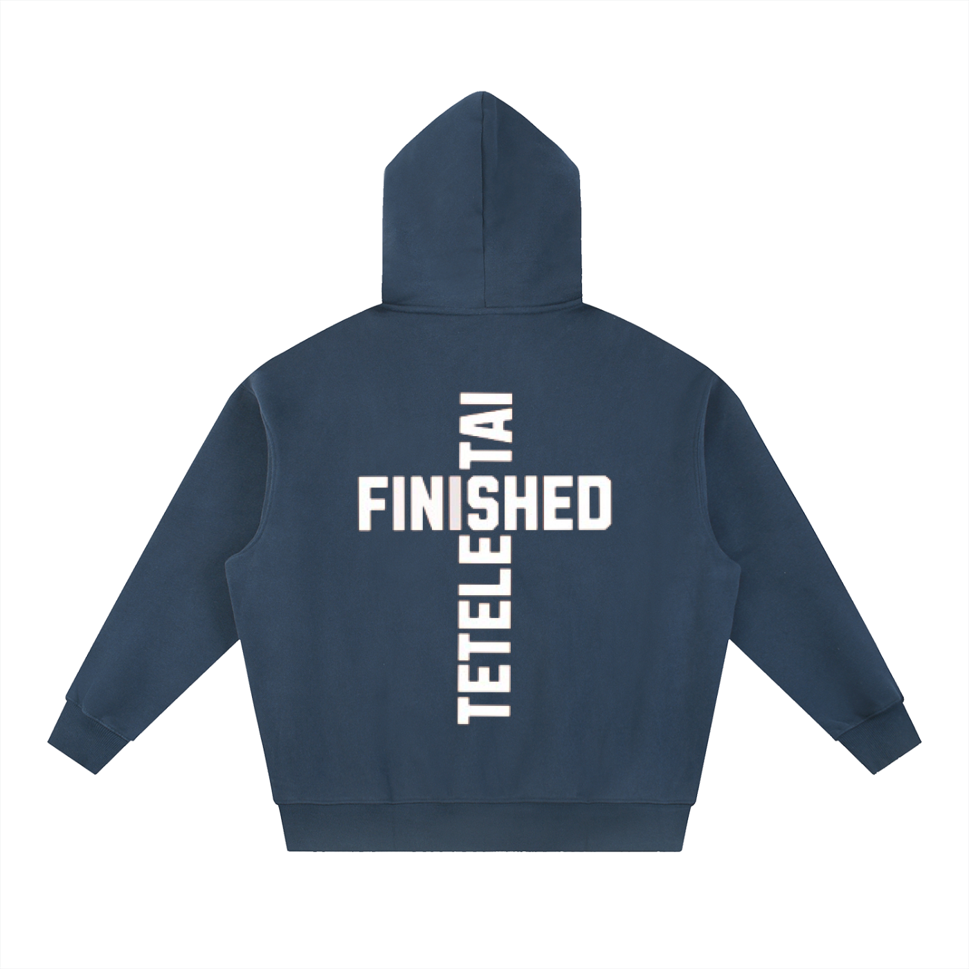 Cross White Lettered Hoodie